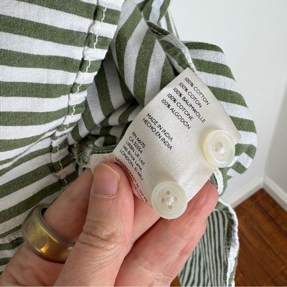 ANTHROPOLOGIE MAEVE The Bennet Buttondown Shirt in Green Size 3X - Picture 4 of 5